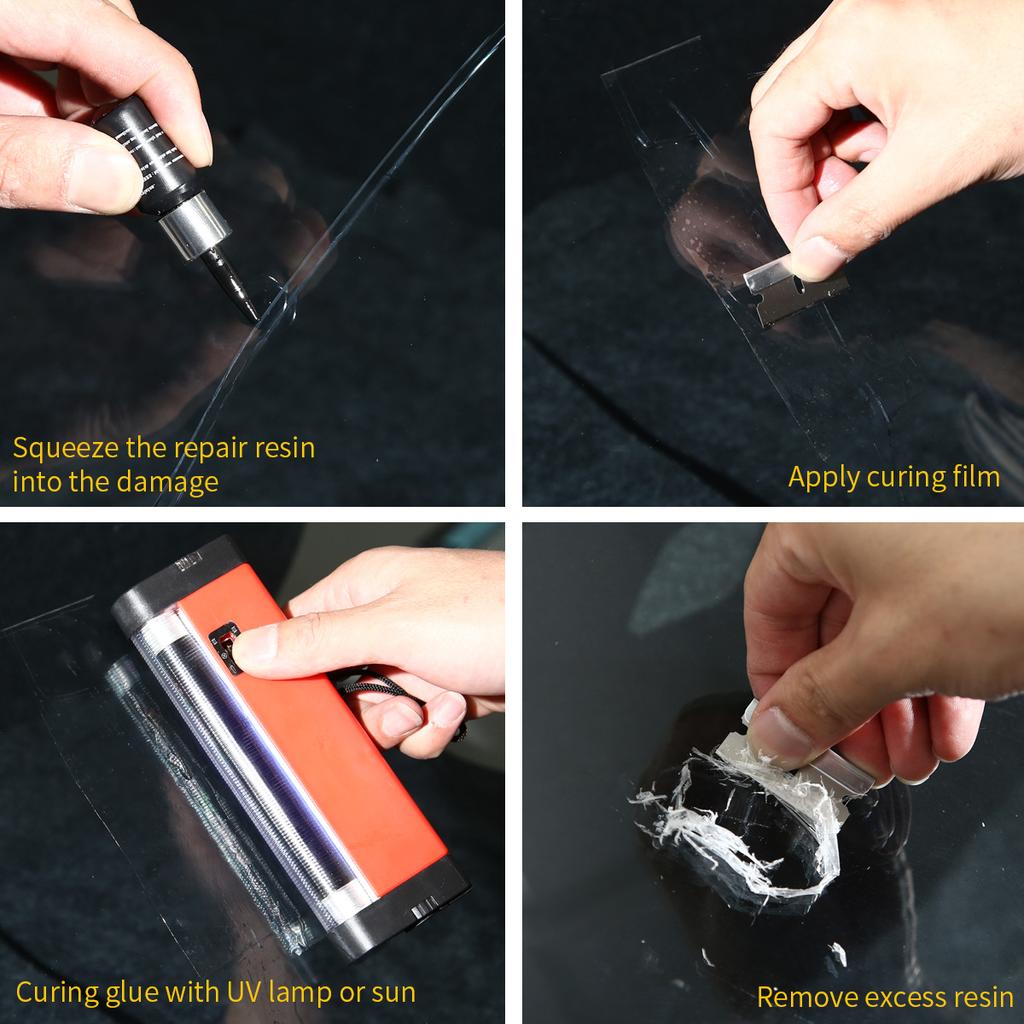 1 Piece Auto Glass Repair Tool Windscreen Crack Scratch Repairer Glass Repair Fluid