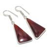 Natural Mookaite Gemstone Handmade 925 Sterling Silver Earring 1.85" AE-11490