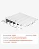 Door Threshold Ramp, 138 mm Rise, Aluminum Alloy Threshold Ramp Rated 363 kg Load Capacity, Handicap Ramps for Home Steps for Wheelchair, Scooters,