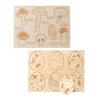 Cycle Puzzles, Wooden Cartoon Montessori Educational for Preschool Learning Aids
