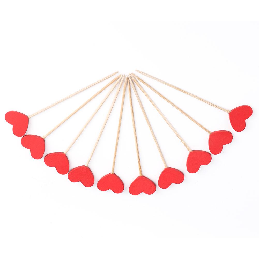 

20 шт. Деревянные этикетки для фруктовых растений в форме красивого сердца, садовые ценники, украшения, принадлежности