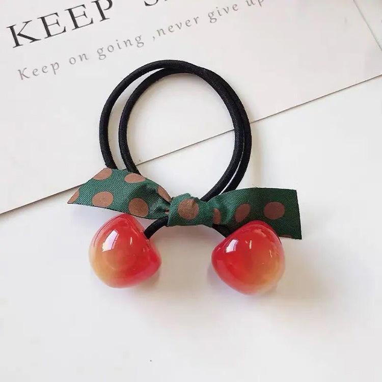 Sevimli Kawaii Renkli Boncuklu Lastik Tokalar Kore Şeffaf Büyük Toplu Peri At Kuyruğu Tutucu Basit Elastik Saç Tokaları Kadın Kızlar