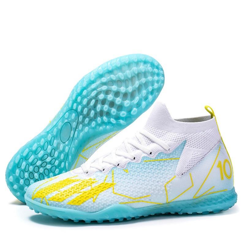 2025 European Cup Summer New High-top Mbappe Football Training Shoes Couple Long Nails Broken Nails Competition Shoes