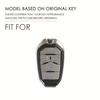 Luxury Leather Car Key Case Cover Fob Protector For Ssang Yong  G4 Rexton Accessories Keychain Holder Remote Keyring Shell