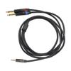 3.5mm 1Celsius8 Inch Male To Dual 6.35mm 1Celsius4 Inch TS Male Cable Stereo 1Celsius4 To 1Celsius8 Cable for Amplifier Mixer