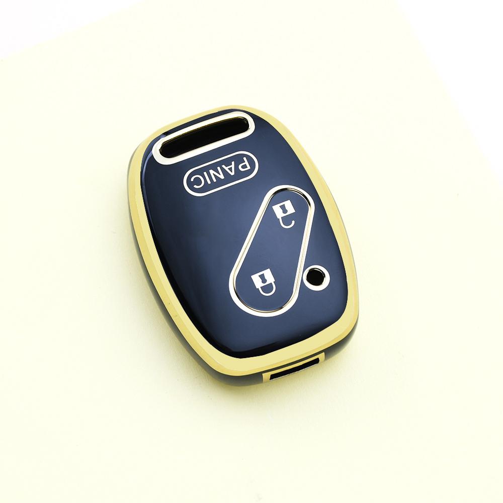 Car Key Case Cover Silver Edge Tpu For Honda Cr-V Freed Freed Fit Civic Jazz Pilot Accord Pilot Insight Auto Shell Fob Holder