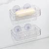 Reusable Soap Drying Rack Transparent Sponge Rack Suction Cup Soap Dish  Bathroom Accessories
