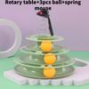 Play Toy Cat Six Tier Spin Platform Stimulating Exercise Entertainment Supplies