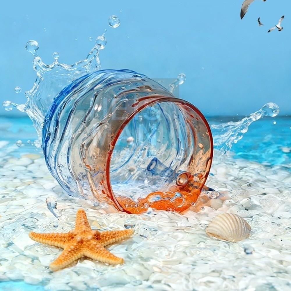 Gradient Color Ocean Theme Mug Hand-blown Sunset Mug Tea Cup Sea Glass Mug  Home