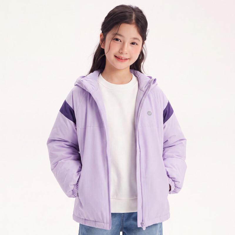 DEESHA Girls' Color Block Hooded Outdoor Jacket