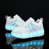 Kids Sneakers Led Light Shoes Children's Boys Girls USB Charging Glowing Sport Wheels Outdoor Parkour Roller Skate Shoes