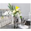 Creative Silver Ceramic Vase Simple Living Room Dining Table Home Decoration Ornaments Ceramic Hydroponic Silver Ceramic Vase