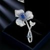 Women's Light Luxury Design Elegant Butterfly Flower Brooch Fashionable And Versatile Niche Design Sense Brooch