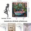 Tropical Flamingo Shower Curtain Jungle Garden Art Pink Bathtub Design Bathroom Decor Waterproof Printed Bath Curtain Home