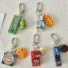 Simulation Food Toy Model Pendant Keyring Personalized Creative Student Children Gifts Keychain Ring Chain