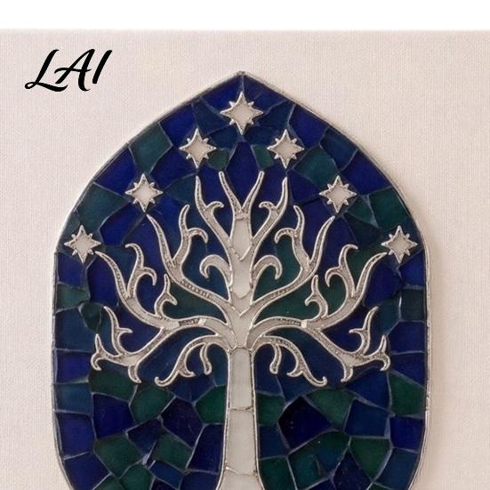 Thoughtful Holiday Gift Sets DIY Mosaic Art Kit Fantasy Circular Door Tile Craft Indoor Crafting Projects Sea Glass Kit for Adults Beginners