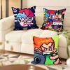 Friday Night F-Funkin Cushion Cover Soft Short Plush Pillow Cover Smooth Cozy Texture Aesthetic Cushion Case Home Decor