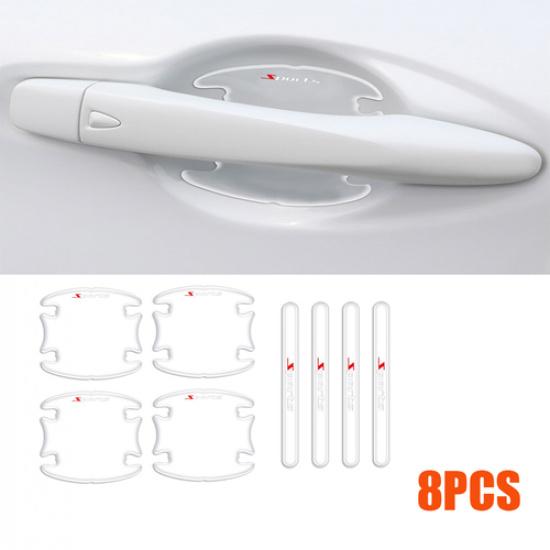 8x Car Clear Door Handle Bowl Sticker Protector Anti Scratch Cover Accessories