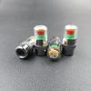 4PCS Car Tire Pressure Caps Tire Valve Cap with Pressure Indicator Tyre Pressure Monitor Valve Caps Air Alert Auto Accessories Tire Chucks 1