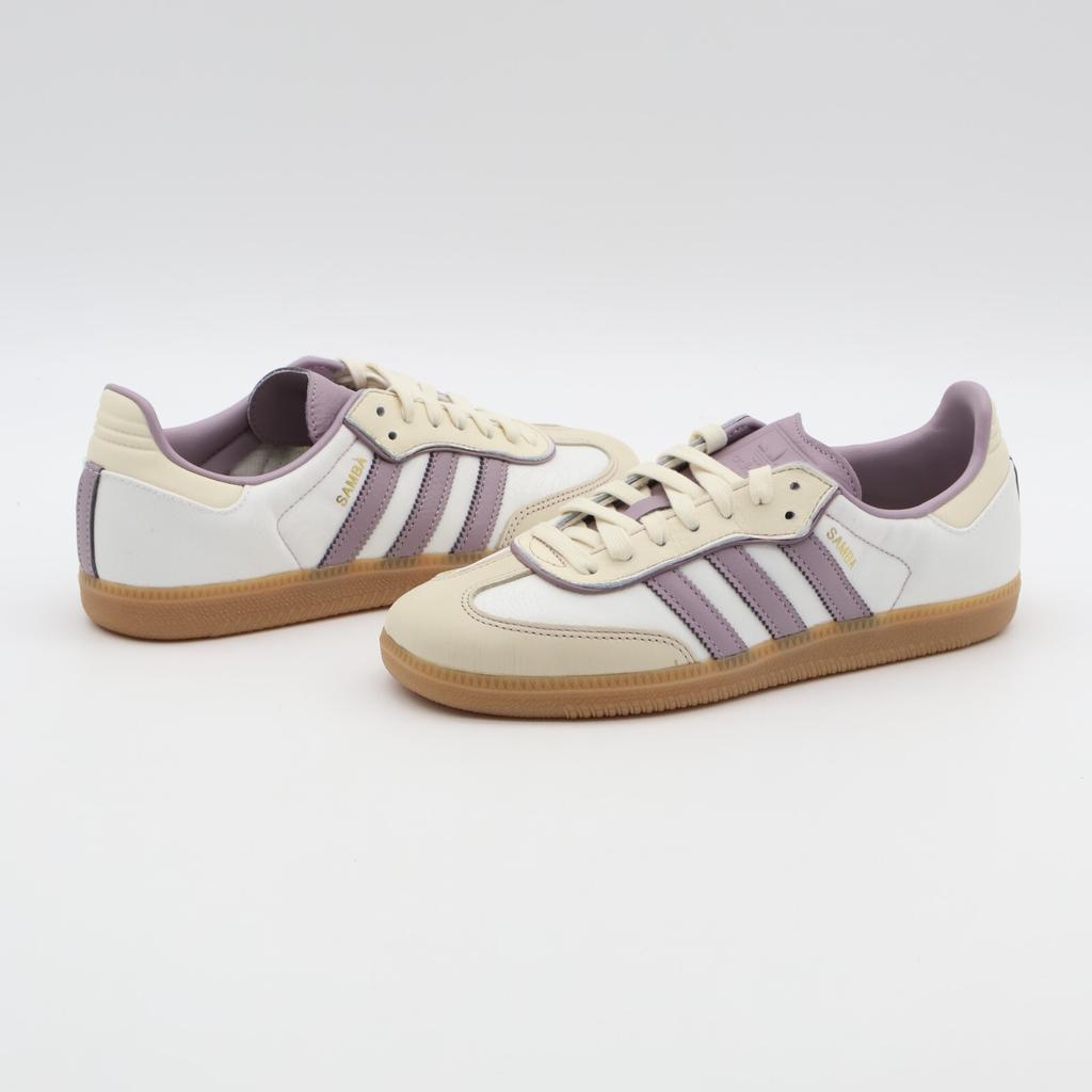 IE1417 Adidas Originals Samba OG Cream Gold Metallic Preloved Fig (Women's)