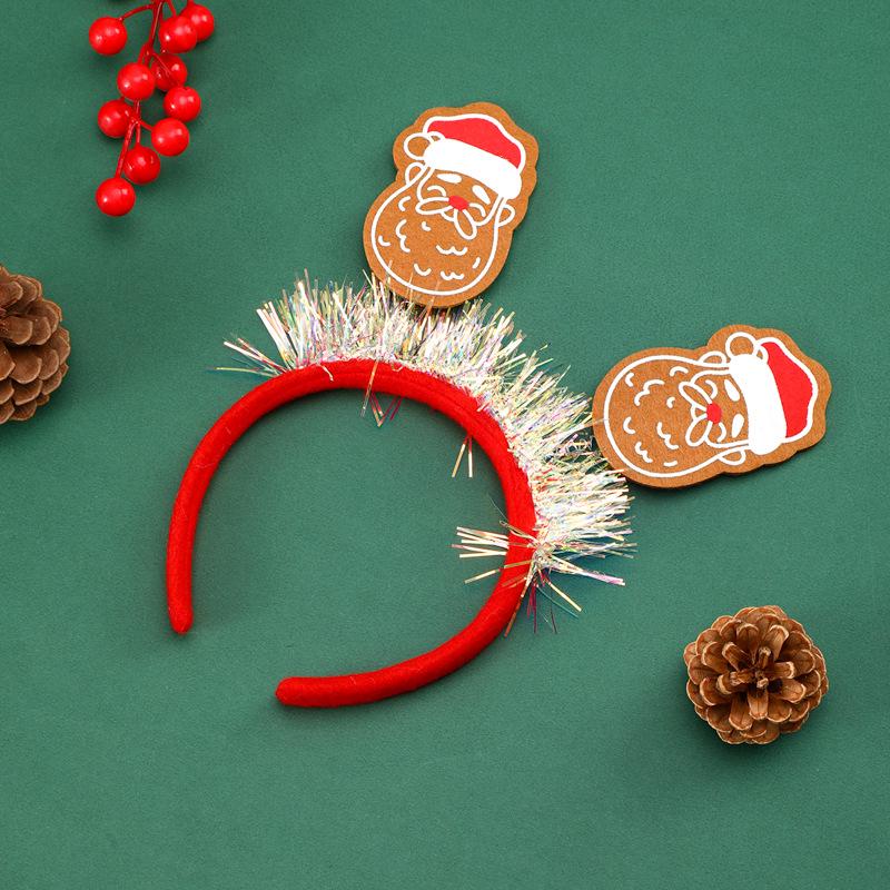 New Christmas Cartoon Sequin Headband: Festive Hair Accessory for Adults & Kids