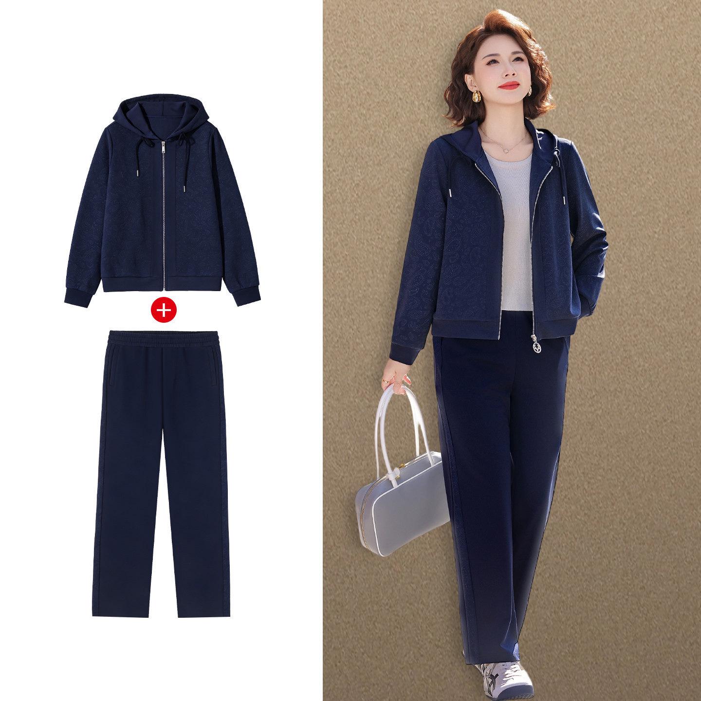 

Elegant Spring Jacket & Wide-Leg Two-Piece Suit for Mothers 4XL (recommended for 135-150 lbs)
