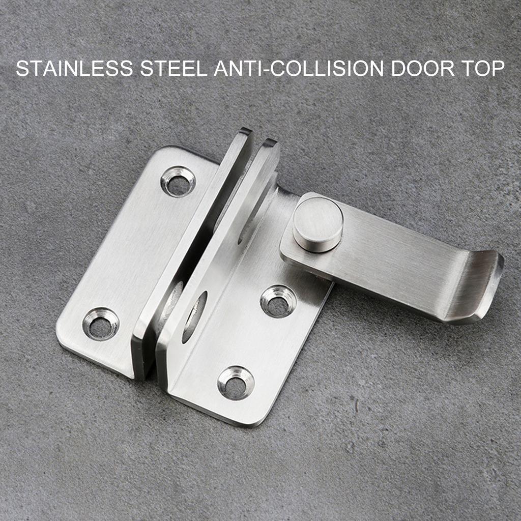 Door Bolts Buckles with Screw Stainless Steel Latch Hasp Door Locks Security Door Locks for Bedroom Drawer Window