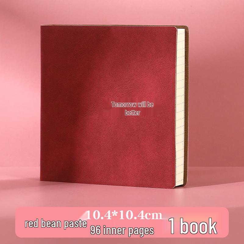 Stylish Cartoon Stamp Mini Notebook: Cute, High-Value, Simple Square Pocket Journal