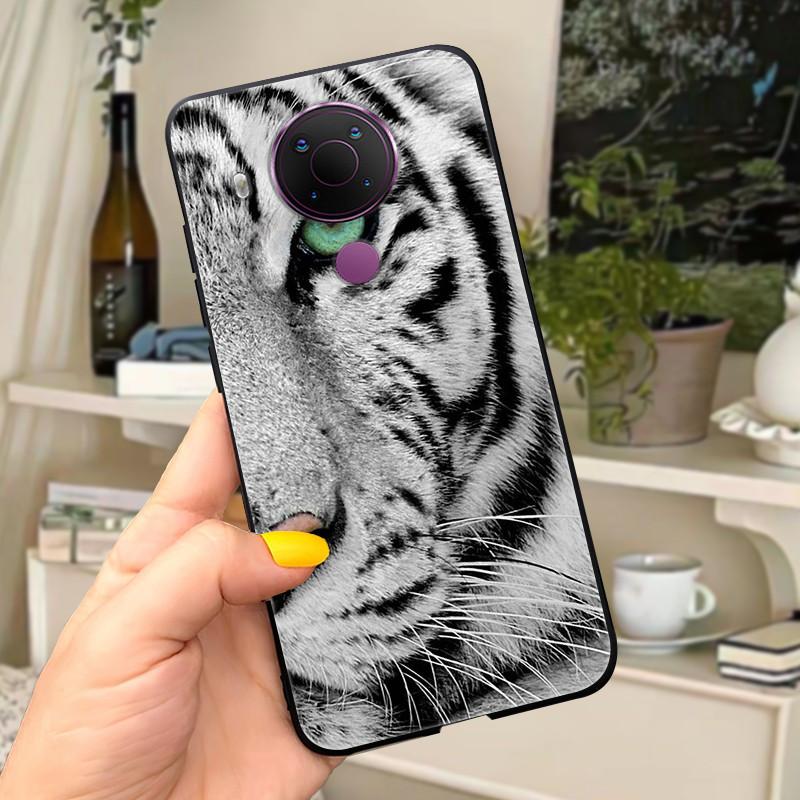 For Nokia 5.4 Case Soft Black Silicone Phone Back Cover For Nokia 5.4 Case Nokia5.4 TA-1333 TA-1340 TA-1337 TA-1328 TA-1325 Cat