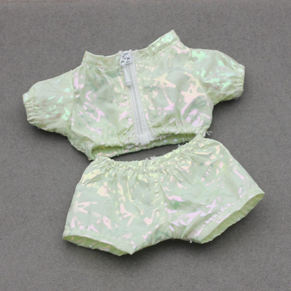 

1 set Handmade Labubu Doll s Clothes Replacement 17cm Plush Dolls Clothes Cotton Doll Accessories зелений