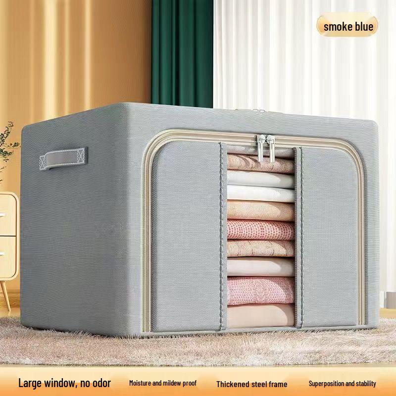 Large Capacity Fabric Wardrobe Organizer with Visual Window