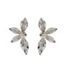 Vintage Floral Earrings Women Bold Asymmetrical Statement Jewelry In Gold Zinc Alloy