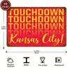 Vintage Touchdown Kansas City Metal Wall Sign Rustic Iron Artwork Waterproof Dustproof No Electricity Needed for Home D
