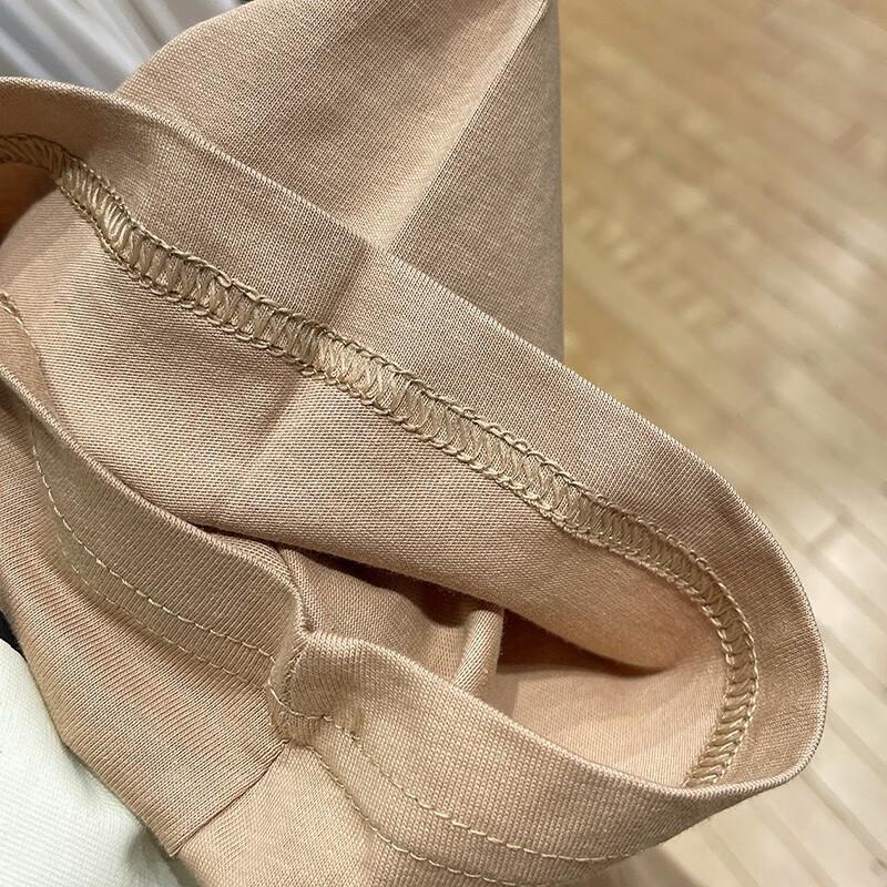 Nike Solid Pattern Print Crew Neck Short Sleeve T-shirt Men Tops Khaki FB8139-200