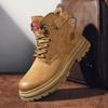 Herr Plus Size Höga Martin Boots - Höst Tjock Sula Arbetskläder, Höjdökande Öken Gul