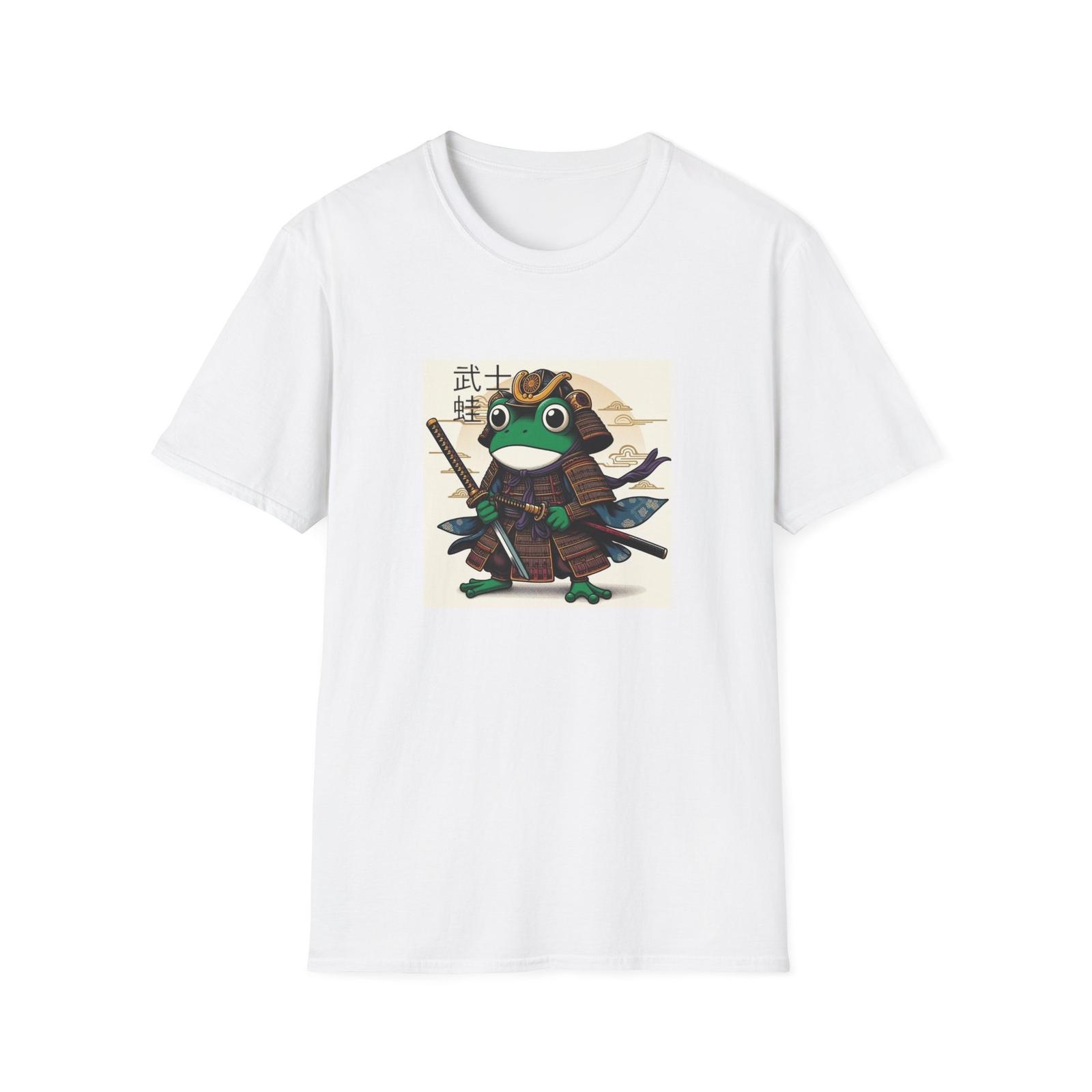 Samurai Frog! Funny Humor T Shirt. New Print. Unisex Softstyle T-Shirt S