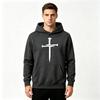 Men's 3 Nails Cross Christian Printed Hoodie Casual Long Sleeve Pullover Hooded Sweatshirt Streetwear Tops For Adult Men Daily Wear