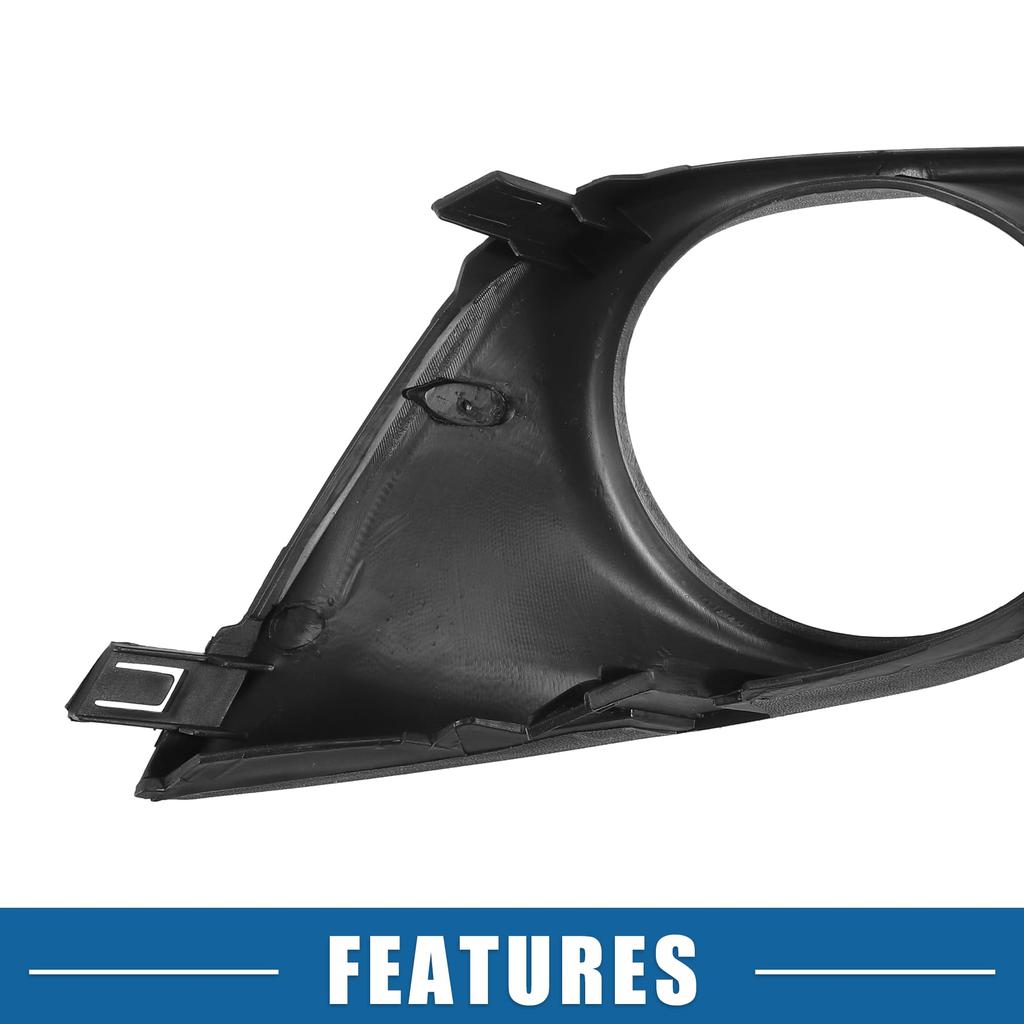 ABSOPRO Car Front Left Fog Light Grille Part Number Compatible with Nissan Altima Sedan and SDAP ABS Black Cover, 622573TA0B, S, SL, SV, SR,