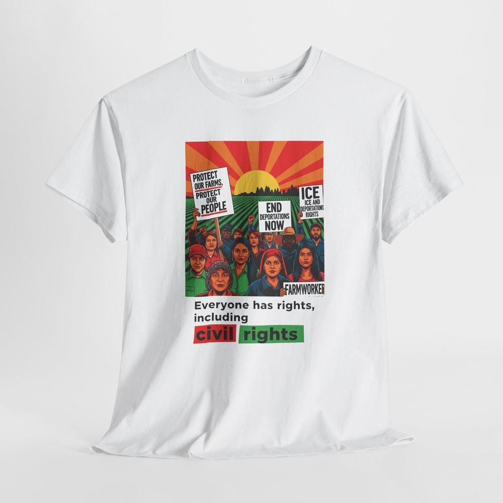 Anti-ICE, Empowerment Tshirt Tops Tee, Everyone Has Rights, Civil Rights Awareness, Social