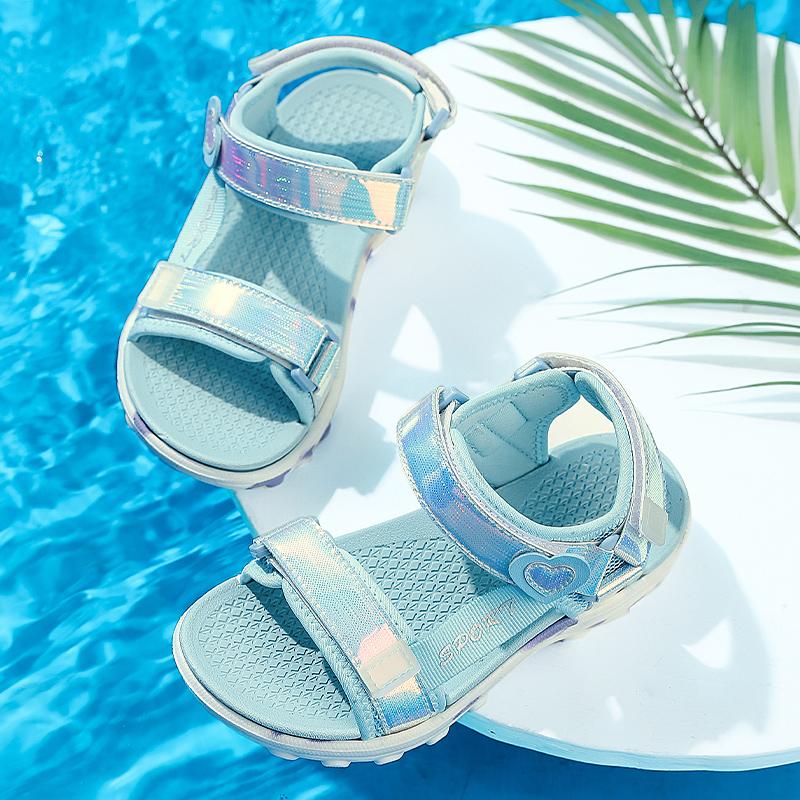 Children's Fashion Colorful Lightweight Outdoor Beach Shoes Casual Girls Sandals Slippers Princess Shoes