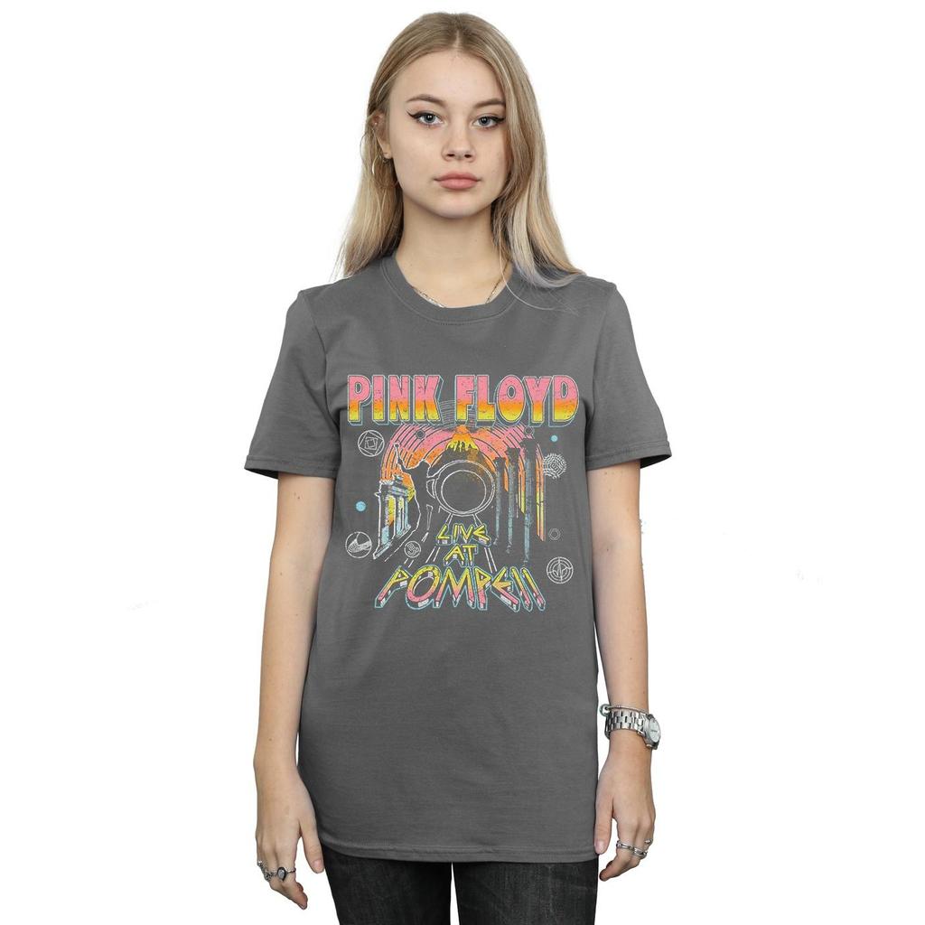Pink Floyd Womens/Ladies Live At Pompeii Cotton Boyfriend T-Shirt
