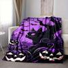 1pc Halloween Cat Blanket - Lightweight Flannel Fleece with Digital Printing, Soft Warm for Sofa, Travel, Camping, Office yy251018312