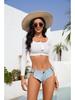 2023 European & American Low-Waist Plus Size Elastic Denim Shorts for Women - Summer Slim Fit