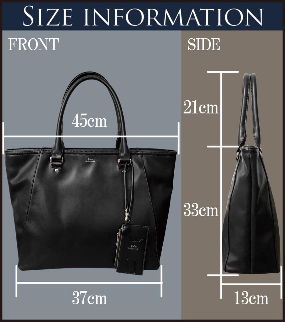 Large Capacity Business Tote Bag for Men and Women, Perfect for Commuting, School, and More, Freestanding Design, B4 Size, PC Storage, Gift Included,