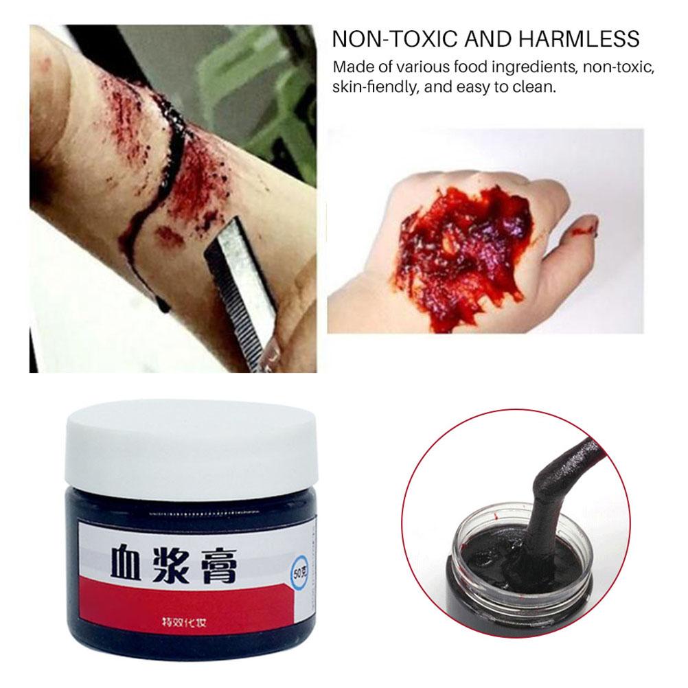 

20 г Хэллоуин Моделирование Поддельная кровь Макияж Моделирование плазменных шрамов Кровь вампира Косплей Маскарад