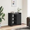 VidaXL Black Buffet 73.5x35x75 Cm Engineered Wood, Cabinet, Sideboard, Storage Cabinet, Cupboard, 848403