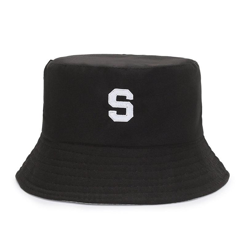 

Спорт Лето Двусторонний Однотонный Солнцезащитный Козырек Ведро Шляпы Унисекс Рыбацкая шапка Женская вышивка
