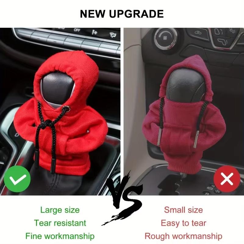 Universal Creative Shift Mini Hoodie Cover Shift Cover Gear Handle Suitable for Manual Auto Shift Lever Interior Decoration