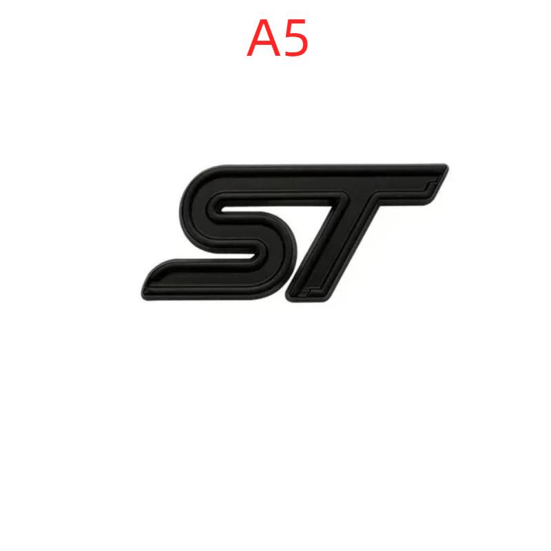3D Metal ST Logo Car Steering Wheel Emblem Badge Sticker For Focus 2 3 MK2 MK3 MK4 MK7 Fiesta Kuga Explorer Edge