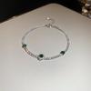 High-End Zircon Floral Heart Bracelet - Luxurious Sparkle for Women